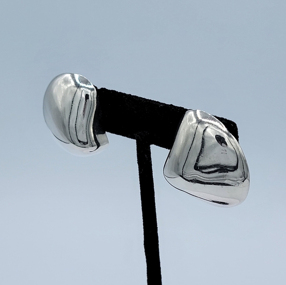 Tiffany & Co. Silver Earrings Clip On - Picture 3 of 16